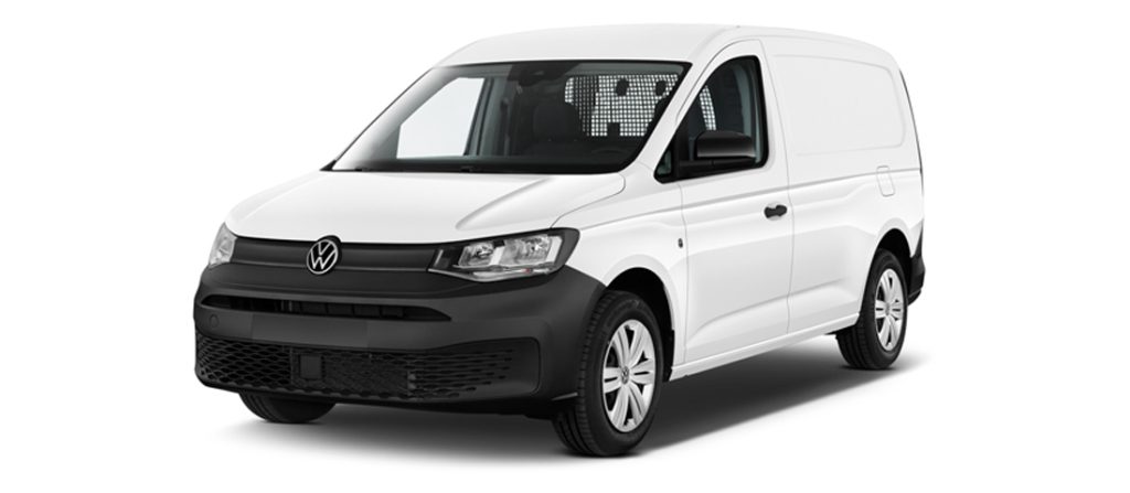 2024 Volkswagen Caddy Cargo Maxi Business 4 Door Cargo Van angular front stock photos of front three quarter view